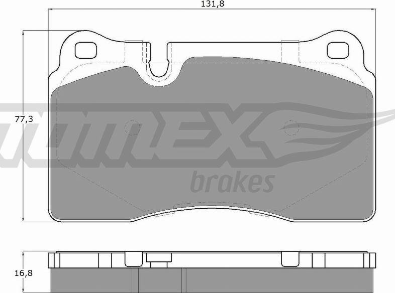 TOMEX brakes TX 14-73 - Σετ τακάκια, δισκόφρενα www.parts5.com