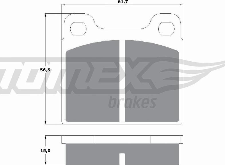 TOMEX brakes TX 10-19 - Brake Pad Set, disc brake www.parts5.com
