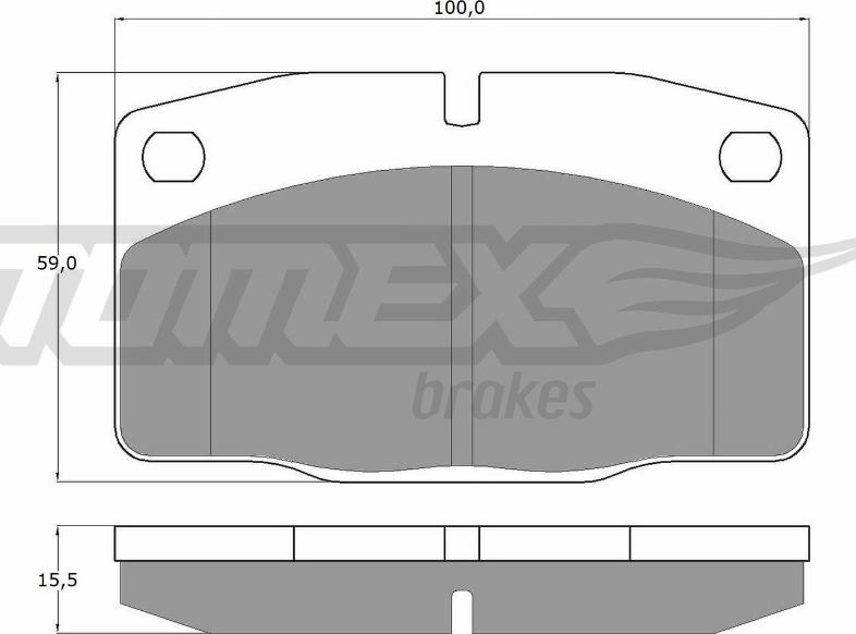 TOMEX brakes TX 10-13 - Brake Pad Set, disc brake www.parts5.com