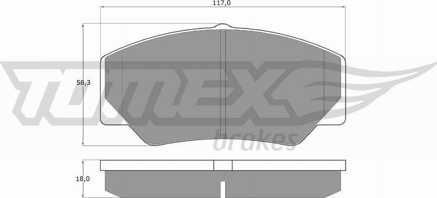 TOMEX brakes TX 10-30 - Brake Pad Set, disc brake www.parts5.com
