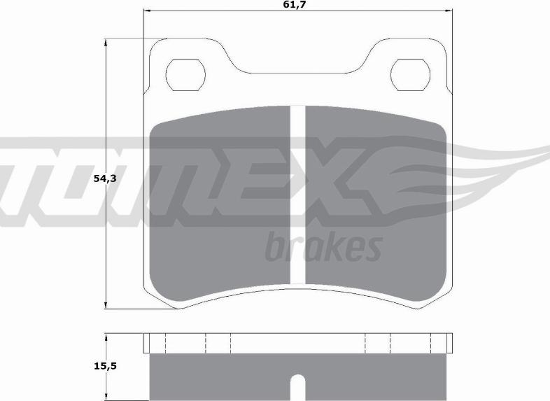 TOMEX brakes TX 10-371 - Brake Pad Set, disc brake www.parts5.com