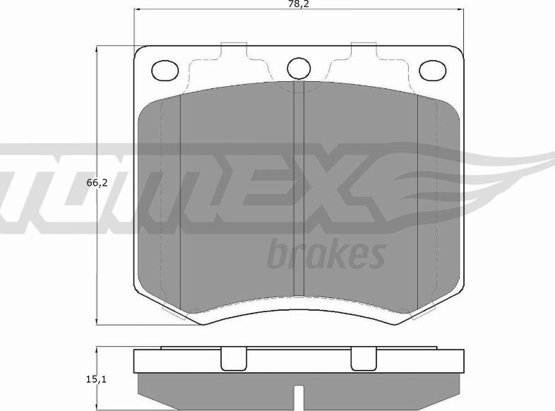 TOMEX brakes TX 11-99 - Brake Pad Set, disc brake www.parts5.com
