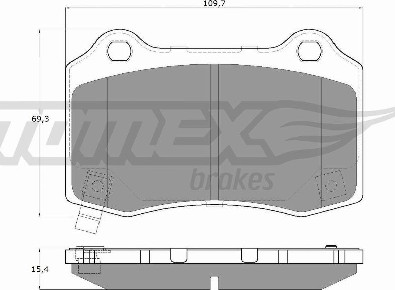 TOMEX brakes TX 18-81 - Brake Pad Set, disc brake www.parts5.com