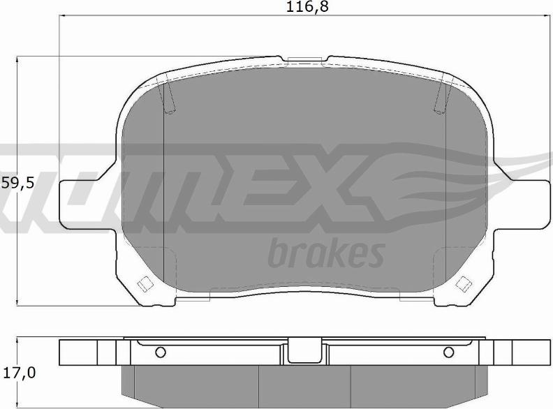 TOMEX brakes TX 13-73 - Brake Pad Set, disc brake www.parts5.com