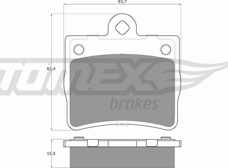 TOMEX brakes TX 12-77 - Brake Pad Set, disc brake www.parts5.com