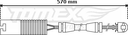 TOMEX brakes TX 30-31 - Warning Contact, brake pad wear www.parts5.com