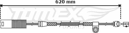 TOMEX brakes TX 30-32 - Warning Contact, brake pad wear www.parts5.com