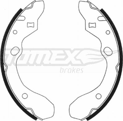 TOMEX brakes TX 20-91 - Brake Shoe Set www.parts5.com