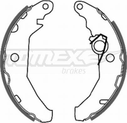 TOMEX brakes TX 20-46 - Brake Shoe Set www.parts5.com