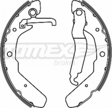 TOMEX brakes TX 20-48 - Brake Shoe Set www.parts5.com
