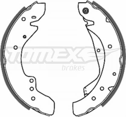 TOMEX brakes TX 20-59 - Brake Shoe Set www.parts5.com