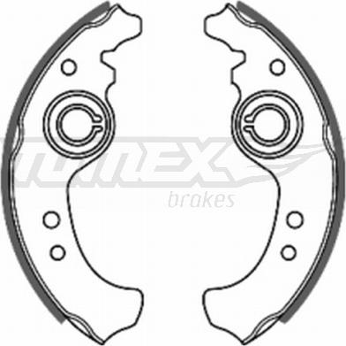 TOMEX brakes TX 20-01 - Комплект тормозных колодок, барабанные www.parts5.com
