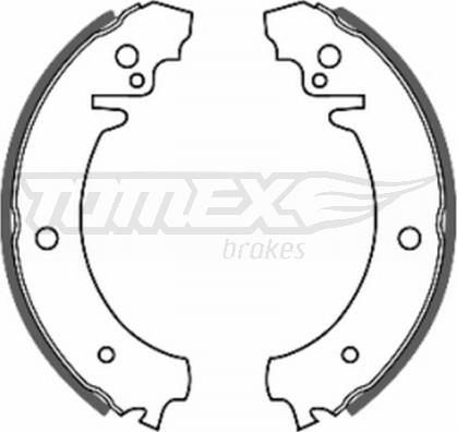TOMEX brakes TX 20-11 - Sada brzdových čeľustí www.parts5.com