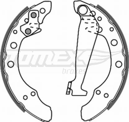 TOMEX brakes TX 20-86 - Brake Shoe Set www.parts5.com