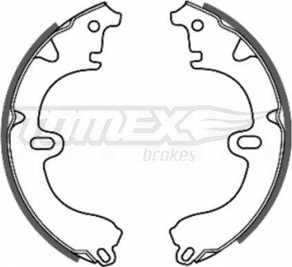 TOMEX brakes TX 20-82 - Brake Shoe Set www.parts5.com