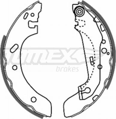 TOMEX brakes TX 20-73 - Brake Shoe Set www.parts5.com