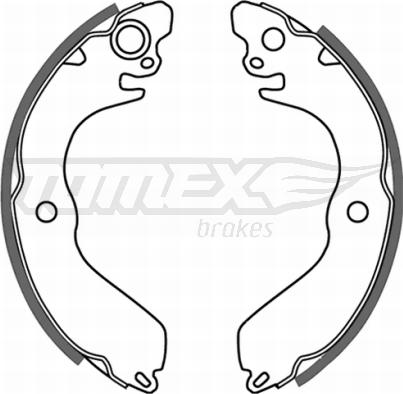 TOMEX brakes TX 21-43 - Brake Shoe Set www.parts5.com