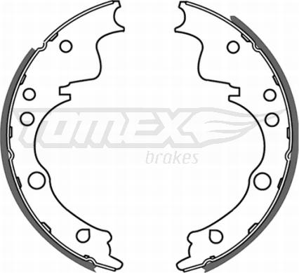 TOMEX brakes TX 21-39 - Bromsbackar, sats www.parts5.com