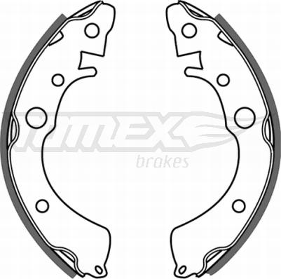 TOMEX brakes TX 21-35 - Brake Shoe Set www.parts5.com