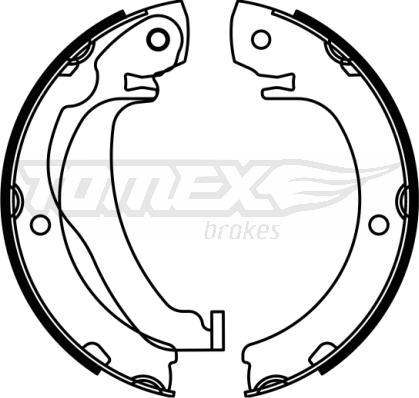 TOMEX brakes TX 23-05 - Brake Shoe Set www.parts5.com