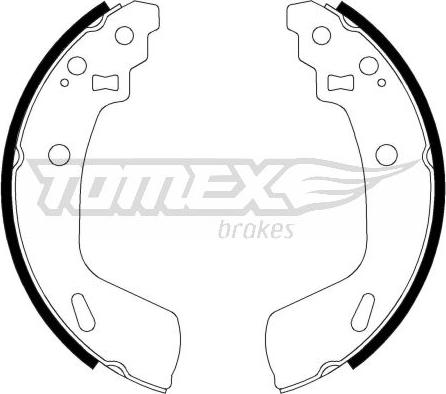 TOMEX brakes TX 23-14 - Brake Shoe Set www.parts5.com