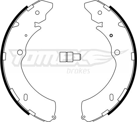 TOMEX brakes TX 23-28 - Brake Shoe Set www.parts5.com