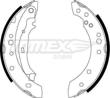 TOMEX brakes TX 23-23 - Brake Shoe Set www.parts5.com