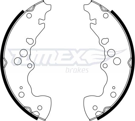 TOMEX brakes TX 22-95 - Brake Shoe Set www.parts5.com