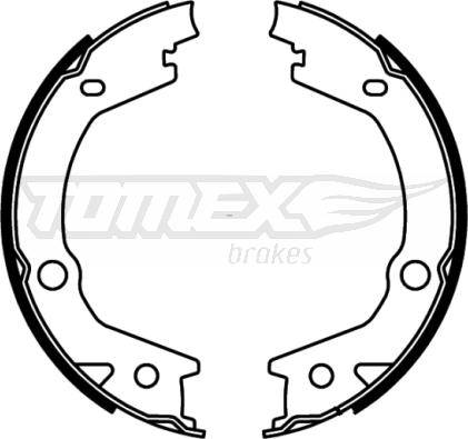 TOMEX brakes TX 22-68 - Brake Shoe Set www.parts5.com