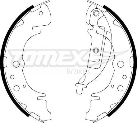 TOMEX brakes TX 22-06 - Brake Shoe Set www.parts5.com