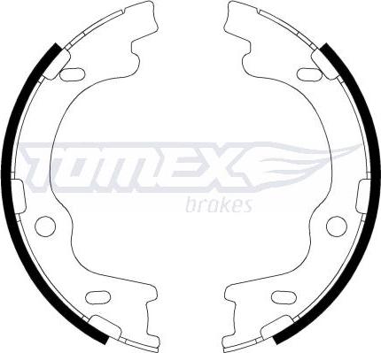 TOMEX brakes TX 22-20 - Brake Shoe Set www.parts5.com