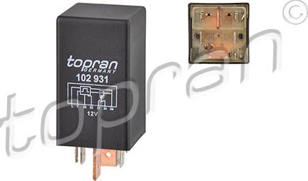 Topran 102 931 - Relay, glow plug system www.parts5.com