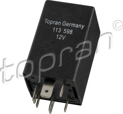 Topran 113 598 - Relay, air conditioning www.parts5.com