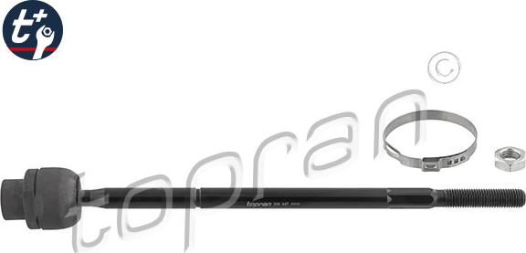 Topran 206 447 - Inner Tie Rod, Axle Joint www.parts5.com