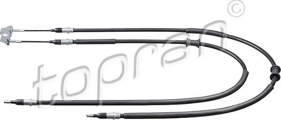 Topran 207 374 - Cable, parking brake www.parts5.com