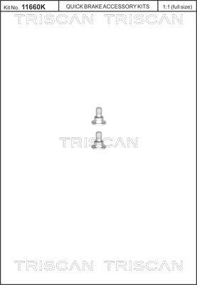 Triscan 8105 116001 - Комплект болтов, тормозной диск www.parts5.com