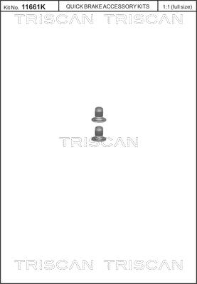 Triscan 8105 116002 - Kit de tornillos, disco de freno www.parts5.com