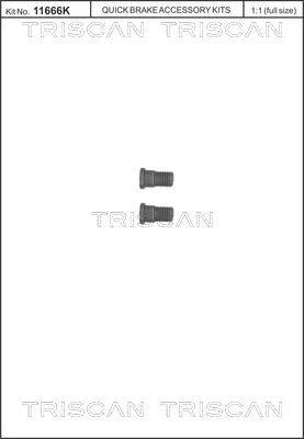 Triscan 8105 116007 - Комплект болтов, тормозной диск www.parts5.com
