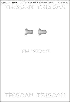Triscan 8105 116010 - Screw Set, brake disc www.parts5.com