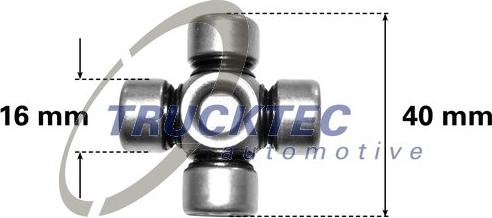 Trucktec Automotive 02.34.046 - Шарнир, колонка рулевого управления www.parts5.com