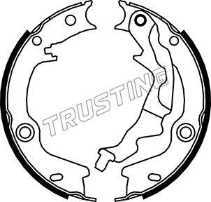 Trusting 046.223 - Brake Shoe Set, parking brake www.parts5.com