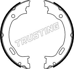 Trusting 052.129 - Brake Shoe Set, parking brake www.parts5.com