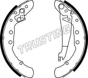 Trusting 016.021 - Brake Shoe Set www.parts5.com
