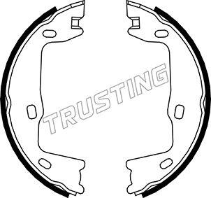 Trusting 073.159 - Brake Shoe Set, parking brake www.parts5.com