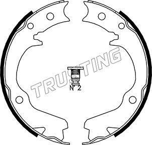 Trusting 110.336 - Brake Shoe Set, parking brake www.parts5.com