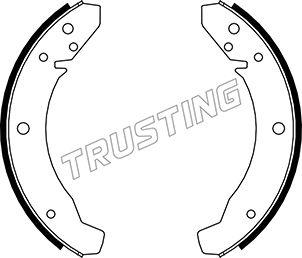 Trusting 124.250 - Brake Shoe Set www.parts5.com