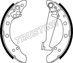 Trusting 124.284 - Brake Shoe Set www.parts5.com