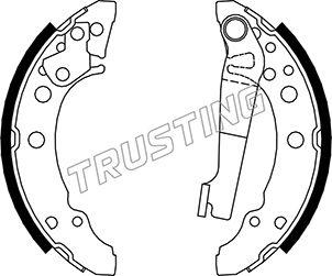 Trusting 124.280 - Brake Shoe Set www.parts5.com