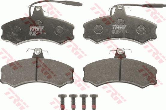 TRW GDB695 - Brake Pad Set, disc brake www.parts5.com