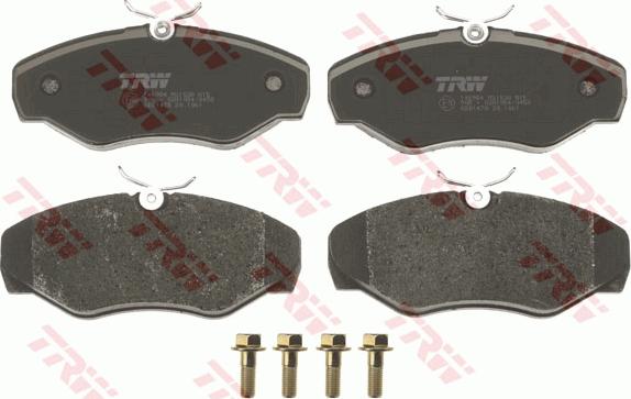 TRW GDB1478 - Brake Pad Set, disc brake www.parts5.com